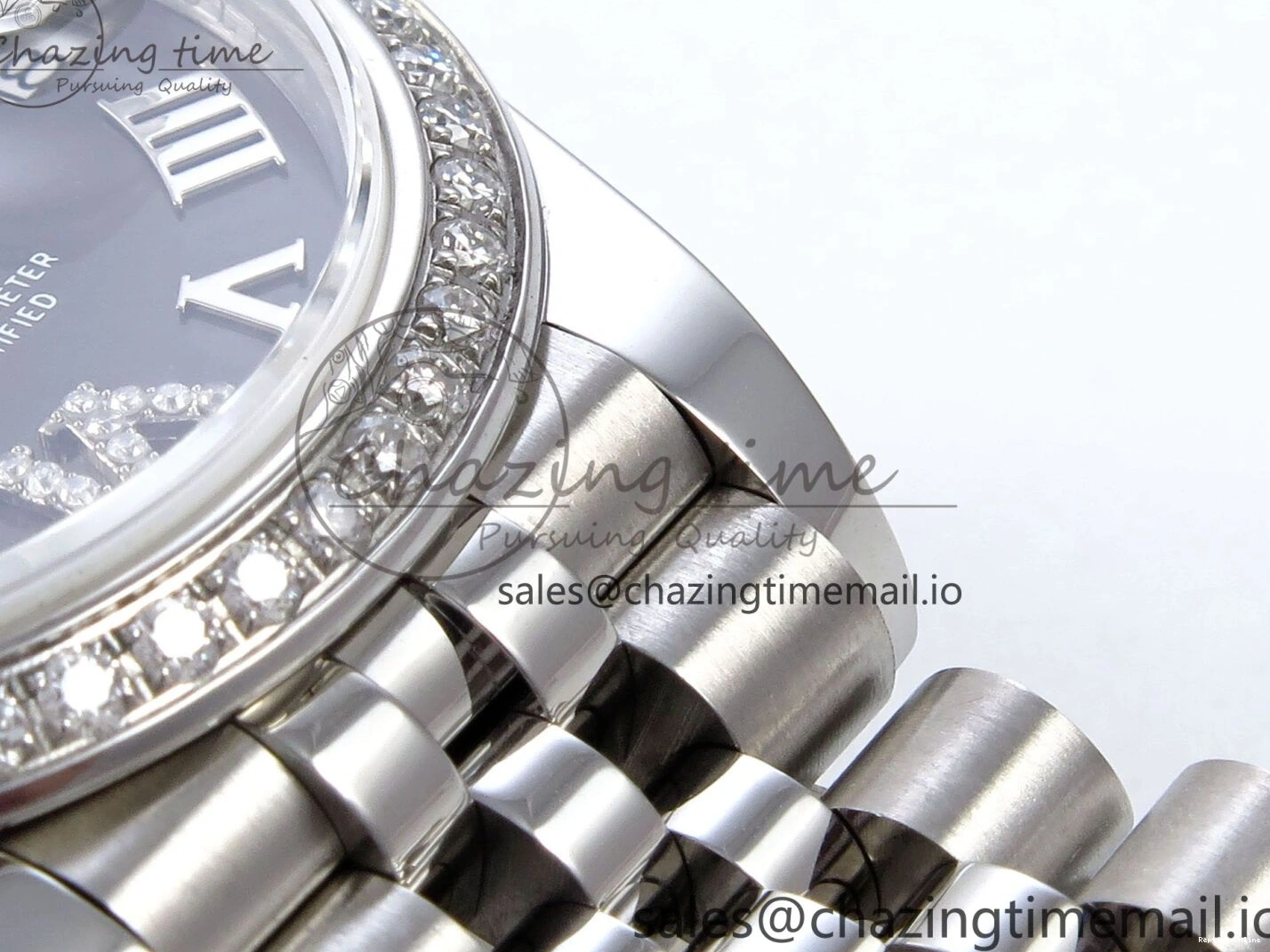 0119 DateJust 31 278384RBR JARF 1:1 Best Edition 904L Steel Gray Roman Diamonds Dial on SS Jubilee Bracelet HZ Classic 875